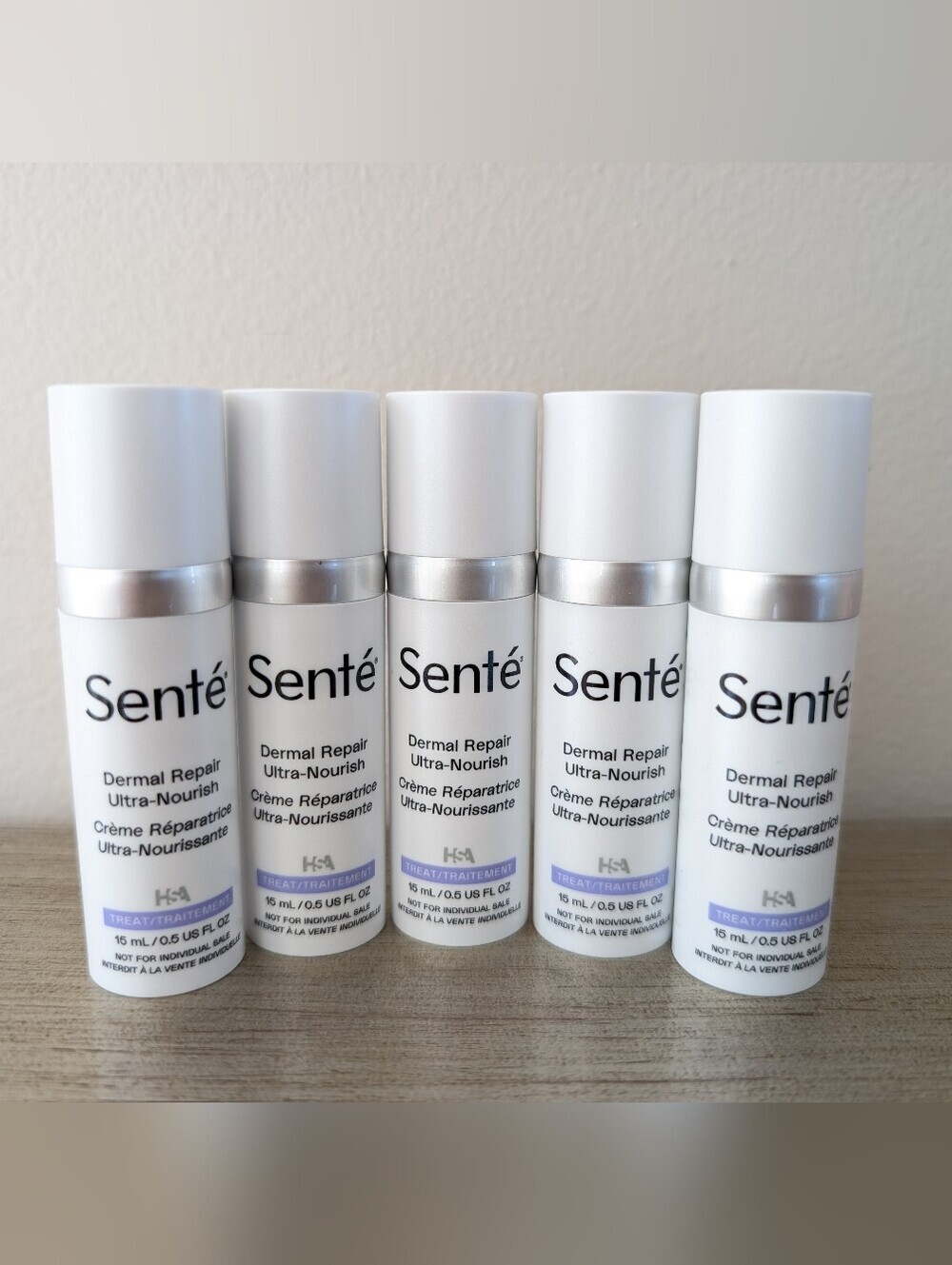 NEW Sente Dermal Repair Ultra-Nourish Cream Travel Size Lot Of 5